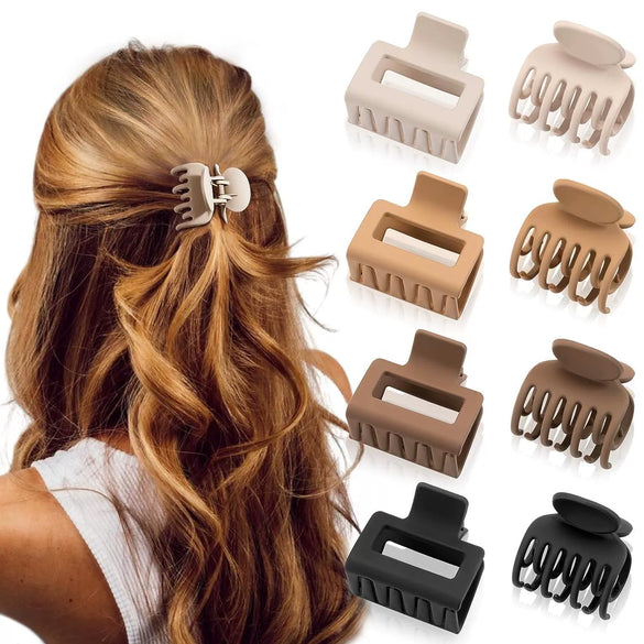 Simple Geometric Hair Grabber Baking Paint Female Hair Jewelry