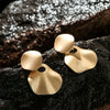 Simple Geometric Matte Metal Drop Earrings For Women Long Statement Dangle Earrings Wholesale