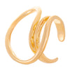 Simple Geometric Open Ring For Women Alloy Material With Electroplating Treatment