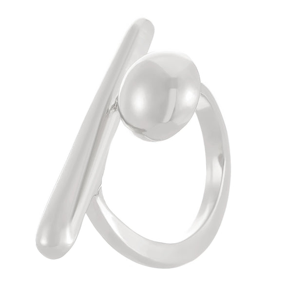 Simple Geometric Open Ring For Women Alloy Material With Electroplating Treatment