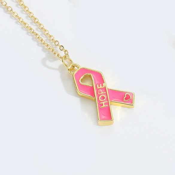Simple Geometric Pattern Copper Mixed Gemstone Setting Electroplated Pendant Necklace For Women
