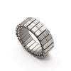 Simple Geometric Stainless Steel Adjustable Spring Ring With Electroplated Finish Unisex Fashion Jewelry