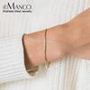 Simple Geometric Stainless Steel Box Chain Bracelet For Women Electroplated Titanium Steel Fashion Jewelry