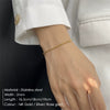 Simple Geometric Stainless Steel Box Chain Bracelet For Women Electroplated Titanium Steel Fashion Jewelry
