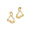 Simple Geometric Stainless Steel Earrings With Electroplating Fashion And Minimalist Style For Women