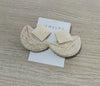Simple Geometric Straw Bamboo Rattan Earrings With Wood And Leopard Print Acrylic Handcrafted Epoxy Dangle Earrings For Girls