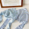 Simple Geometric Striped Fabric Triangle Scarf Headwear For Women