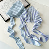 Simple Geometric Striped Fabric Triangle Scarf Headwear For Women