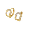 Simple Geometric Ushaped Copper Electroplated Women's Earrings