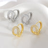 Simple Geometric Ushaped Copper Electroplated Women's Earrings