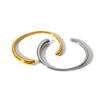 Simple Gloss Texture Stainless Steel Open Bracelet Women's Cold Style Light Luxury Electroplated Geometric Bracelet