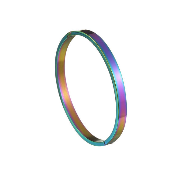 Simple Glossy Buckle Bracelet Stainless Steel Goldplated Electroplating