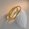 Simple Glossy Buckle Bracelet Stainless Steel Goldplated Electroplating