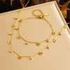 Simple Gold Plated Stainless Steel Butterfly Dragonfly Insect Pendant Necklace For Women