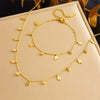 Simple Gold Plated Stainless Steel Butterfly Dragonfly Insect Pendant Necklace For Women