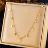 Simple Gold Plated Stainless Steel Butterfly Dragonfly Insect Pendant Necklace For Women