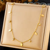 Simple Gold Plated Stainless Steel Butterfly Dragonfly Insect Pendant Necklace For Women