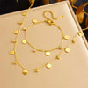 Simple Gold Plated Stainless Steel Butterfly Dragonfly Insect Pendant Necklace For Women