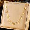 Simple Gold Plated Stainless Steel Butterfly Dragonfly Insect Pendant Necklace For Women