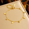 Simple Gold Plated Stainless Steel Butterfly Dragonfly Insect Pendant Necklace For Women