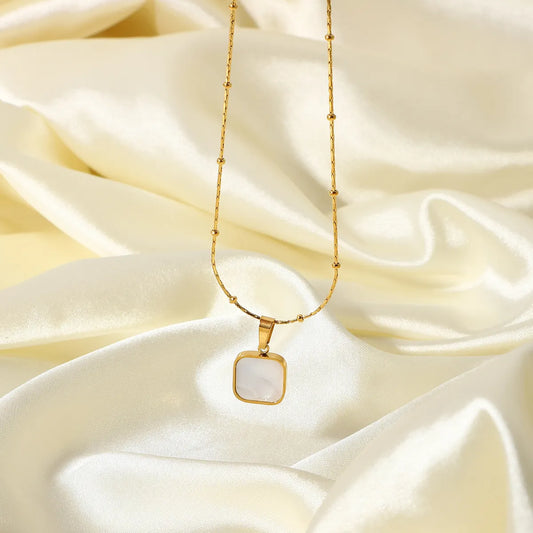 Fashion Stainless Steel Stainless Steel Plating Gold Plated Pendant Necklace