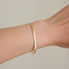 Simple Gold Plated Titanium Steel Flat Snake Chain Bracelet Geometric Diamond Pattern Stainless Steel Unisex Jewelry