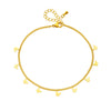Simple Goldplated Glossy Butterfly Accessories Chain Titanium Steel Women's Anklet Jewelry