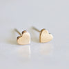Simple Goldplated Stainless Steel Heart Shaped Ladies Earrings New Accessories Wholesale