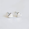 Simple Goldplated Stainless Steel Heart Shaped Ladies Earrings New Accessories Wholesale
