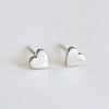 Simple Goldplated Stainless Steel Heart Shaped Ladies Earrings New Accessories Wholesale