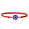 Simple Hand Woven Cord Braided Evil Eye Bracelet Geometric Black And Red Rope Couple Jewelry For Unisex