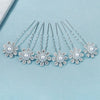 Simple Handmade Alloy U Shape Bridal Hair Pin With Pearl And Rhinestone Wedding Hair Accessory For Women