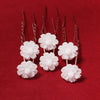 Simple Handmade Alloy U Shape Bridal Hair Pin With Pearl And Rhinestone Wedding Hair Accessory For Women