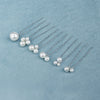 Simple Handmade Alloy U Shape Bridal Hair Pin With Pearl And Rhinestone Wedding Hair Accessory For Women
