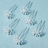 Simple Handmade Alloy U Shape Bridal Hair Pin With Pearl And Rhinestone Wedding Hair Accessory For Women