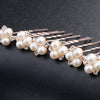 Simple Handmade Alloy U Shape Bridal Hair Pin With Pearl And Rhinestone Wedding Hair Accessory For Women