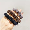 Simple Handmade Cloth Heart Hair Scrunchie High Elastic Fabric Hair Band For Women