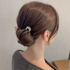 Simple Handmade Metal U Shaped Hair Pin Geometric Ball End Elegant Modern Updo Hair Accessory