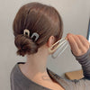 Simple Handmade Metal U Shaped Hair Pin Geometric Ball End Elegant Modern Updo Hair Accessory