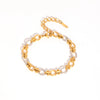 Simple Handmade Stainless Steel Cross Chain Jewelry Set For Women With Pvd Furnace Vacuum Real Gold Plating