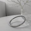 Simple Handmade Titanium Steel U Shaped Bracelet Retro Fashion Totem Style Unisex Bangle For Women And Men