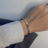 Simple Handmade Titanium Steel U Shaped Bracelet Retro Fashion Totem Style Unisex Bangle For Women And Men