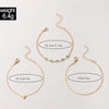 Simple Heart Geometric Metal Alloy Three Layer Bracelet Set With Blue Diamond Electroplating For Women