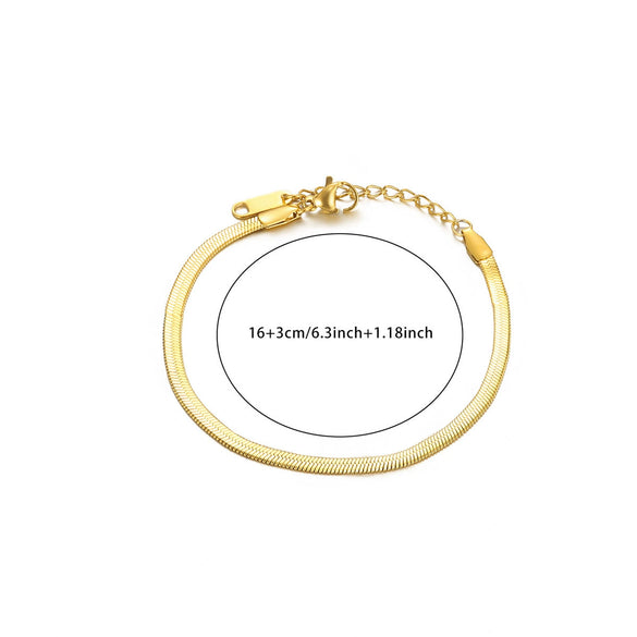 Simple Heartshaped Women's Anklet Titanium Steel Plated Stainless Steel Jewelry