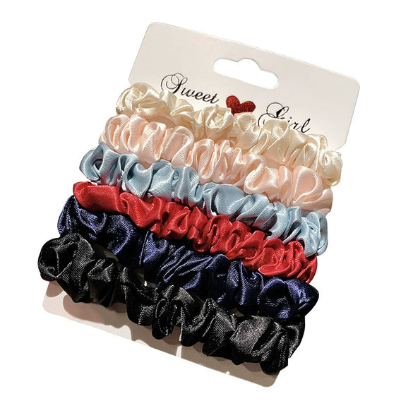 Simple High Elasticity Fabric Scrunchie Hair Band Large Ring Ponytail Hair Tie For Women With Fine Craftsmanship