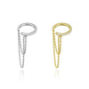Simple High End 925 Sterling Silver Ear Clip Earrings With Geometric Design And Electroplating Platinum 18K Gold For Women