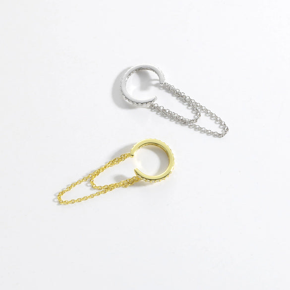 Simple High End 925 Sterling Silver Ear Clip Earrings With Geometric Design And Electroplating Platinum 18K Gold For Women