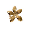 Simple Holiday Style Goldplated Stainless Steel Open Ring For Women With Flower Design And Electroplating Treatment