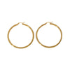 Simple Hollow Women's Earrings Stainless Steel 18K Gold Plated Geometric Electroplated
