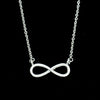 Simple Infinite Clavicle Necklace For Ladies Stainless Steel And Copper With Electroplating Snake Bone Chain